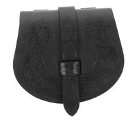 Style Viking Ndique De Selle Pour Hommes Pochette De Médiéval Sacs De Ceinture Renaissance Pte-Monnaie Pochette Ceinture Renaissance Pavé De Taille Black Alliage