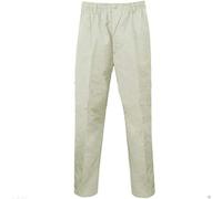 Style Wise Fashion Mens Full Elasticated Waist Rugby Trousers Plain Full Length Smart Casual Pants Stone Wiast 44/Length 31 Off-White