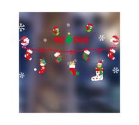 (Style8) Christmas Xmas Lovely Waterproof Glass Window Pvc Stickers Wall Decor Home