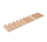 Stylebest 1:12 Miniature Wood Staircase, Classic Design, DIY Accessory for Dollhouse Model Builders, 31cm Long, Wooden Material (Stairs without handrails)
