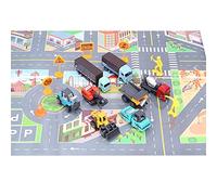 Stylebest 1:64 Alloy Engineering Vehicle Toy Set for Kids - Fun Construction Car Models for Role-Playing Games, Safe and Durable Materials, 8 Pieces