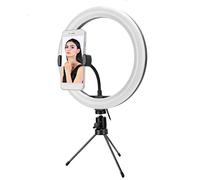 Stylebest 10 Inch Dimmable LED Ring Light USB Fill Light with Triangular Bracket for Live Broadcast