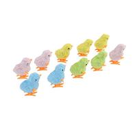 Stylebest 10 Pcs Chick Toys Set Colorful Spring Chick Chick Toys for Cats and Kids Plush Material