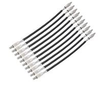 Stylebest 10Pcs Durable Violin Tail Rope for Enhanced Resonance Steel Wire Gut Cord Musical Instrument Parts Black