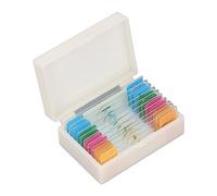 Stylebest 10Pcs Microscope Slides with Specimens for Biology Class Clear Glass Prepared Slide Set for Kids Observation