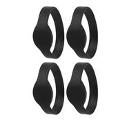 Stylebest 125Khz Wristband Silicone Bracelet for Swimming Pool Gym Sauna Room 10pcs Blue Red Yellow Black (Black)