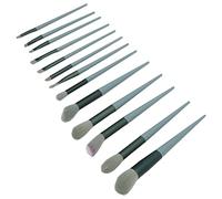 Stylebest 13 Piece Makeup Brush Set for Flawless Application, Ergonomic and Portable, Ideal and Beginners, Soft Fibre, Ideal for Travel (Green)