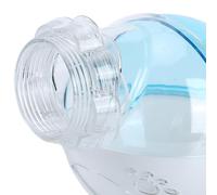 Stylebest 13cm Clear Plastic Hamster Bathroom with Cover for Small Pets Easy to Clean and Odor Resistant Ideal for Hamsters and Mice (Blue)