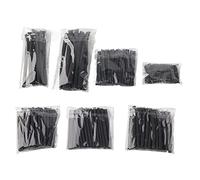 Stylebest 200 Pcs Black Heat Shrinking Tube Set, Durable Flame Retardant Electric Connection Tube, 2:1 Shrinkage Ratio for Wiring Projects, -55~125℃ Temperature Range