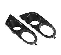 Stylebest 2pcs Fog Light Cover for E46 M3 2001-2006 Stylish Glossy Black Durable Front Foglight Guard (Matt black)