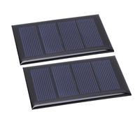 Stylebest 2Pcs Mini Solar Panel 2V 210mA Portable Polysilicon for DIY Projects Outdoor Activities 80x50mm