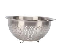 Stylebest 304 Stainless Steel Colander Basket Multi Functional Strainer for Draining and Rinsing Foods 11.49-14.18oz (L)