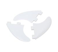 Stylebest 3PCS Durable PVC Surfboard Fins for Increased Stability and Flexibility in Inflatable Paddle Boards (White)
