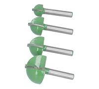 Stylebest 4Pcs Cove Box Router Bit Set, Durable Tungsten Steel Cutting Tools for Beading, Grooving, and Decoration 32mm-16mm