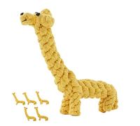 Stylebest 5pcs Cotton Rope Dog Toys Giraffe Design for Small Medium Dogs Effective Teeth Cleaning Durable Non- 20x20cm