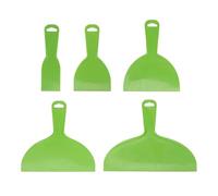 Stylebest 5PCS Plastic Putty Scrapers Flexible Spatula Set Multipurpose Paint Scraper Tool for Painting Plastering Filling Green