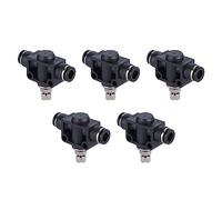 Stylebest 5pcs Pneumatic Throttle Valve Durable Compression Resistant Control Accessories for Automation Equipment PVC Material (Tracheal Outer Diameter 10mm)
