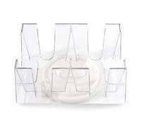 Stylebest 6 Deck Revolving Rotating Playing Card Tray, 2 Deck/6 Deck Rotating Card Tray Convenient Playing Card Holder Clear Card Game Organizer