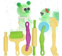 Stylebest 6 Pcs Creative Dough Tool Set for Children Educational Learning Craft ABS Plastic Toys
