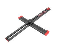 Stylebest 60cm Woodworking T Square, Aluminum Alloy Drilling Positioning Ruler with 3 Sliders and Bubble Levels, for Door Handle Installation and Cabinet Construction
