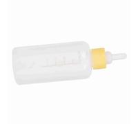 Stylebest 60ml Pet Feeding Bottle Set 6PCS, Durable Safe Nursing Kit for Puppies and Kittens, Transparent with Clear Scale, Material (Yellow)