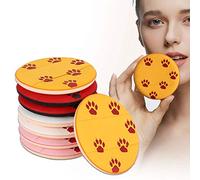 Stylebest 8pcs Round Powder Puff Set, Soft Memory Sponge for Flawless Makeup Application, Ideal for Everyday Use, Available in White Red Yellow Pink