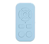 Stylebest Bluetooth Remote Control Page Turner Compact Design for E-Book Reading and Selfies 9 Keys Rechargeable & Lightweight (Blue)