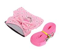 Stylebest Bunny Harness and Leash Set Soft Rabbit Vest Clothes for Outdoor Adventures Small Pets Polyester 2 Pieces (M)