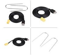 Stylebest Car Mini ISO 6Pin USB Adapter Cable Compact Design for Grande Punto 182cm Long High Speed Data Transfer