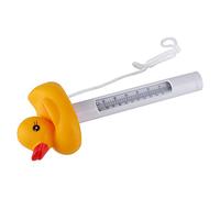 Stylebest Cartoon Mini Floating Water Thermometer for Pool Spa Fish Tank Durable Waterproof PVC 0-50℃ 8 * 6.5 * 16cm (Duck)
