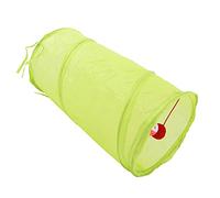 Stylebest Cat Tunnel Toy, Foldable & Interactive Polyester Cat Tunnel for Indoor Play, 49 X 25cm, Perfect for Cats, Rabbits and Puppies (Fluorescent Green)