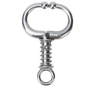Stylebest Cattle Nose Clamp, Stainless Steel Bull Nose Ring with Spring, Safe Spherical Jaws for Farm Cows and Dairy Cows (Small W Spring Bull Ring)