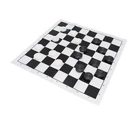 Stylebest Checkers Set Stackable Black White Plastic Pieces for Family Gait Board Game with Transparent Box Suitable for 3 Years Old Above