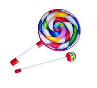 Stylebest Children Hand Drum Multicolor Percussion Instrument for Music Education 1 X Drumstick PVC Material (6 Inch)