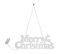 Stylebest Christmas Letters Lights, LED Hanging Lamp with Flashing Function and 30 Warm Light Beads, for Indoor Outdoor Holiday Decorations