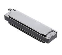 Stylebest Chromatic Harmonica 10 Hole Silver Polyphonic Music Instrument for Professional Performance and Amateur Practice