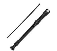 Stylebest Clarinet 8 Hole G Key Durable Musical Instrument for Kids Early Education ABS with Cleaning Rod (Black)