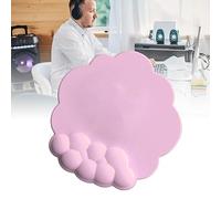 Stylebest Cloud Mouse Pad with Wrist Support Ergonomic Memory Foam Mouse Pad for Computer and Laptop, Cute Design, Non-Slip, Approx. 10.4 x 9.8 x 0.8 inches (Pink)