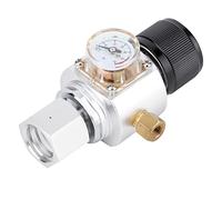 Stylebest CO2 Mini Gas Regulator Compact and Durable Pressure Reducing Valve for Homebrew Aluminum 0-90psi with Accessories