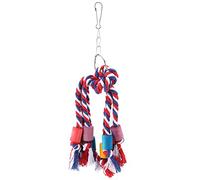 Stylebest Colorful Chew Toy for Birds with Durable Cotton Rope Swing 22 * 8cm Eco-Friendly Non