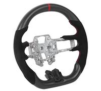Stylebest Custom Carbon Fiber Steering Wheel Suede Replacement for GT Shelby 18-20, Flat Bottom D-Type Racing Design, Ergonomic and Luxurious Upgrade, 1 X Steering Wheel