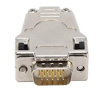 Stylebest D-SUB Serial Connector Flame-Retardant 15-Pin Male Compact Design for Electrical Engineering Safe Use Zinc Alloy and Copper Material 1 Unit
