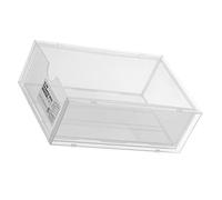 Stylebest Desk Storage Box Plastic Makeup Organizer for Home Office and Cosmetics, Durable and Stackable, Ideal for Stationery Supplies, 1 Unit (Transparent)