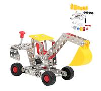 Stylebest DIY Building Block Metal Engineering Car Set for Educational Fun for Children Over 8 Years Old, 139 Pieces (865)