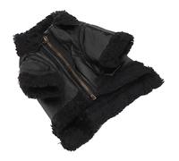 Stylebest Dog Leather Jacket, Thick Windproof Motorcycle Coat for Large, Medium and Small Dogs, Stylish and Warm PU Leather (XL)