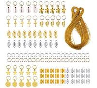 Stylebest Dreadlocks Hair Rings Stylish Accessory Bundle for Weddings Festivals Parties Eco-Friendly Metal 120 Rings