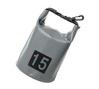 Stylebest Dry Bag Modern Design Water Resistant for Outdoor Rafting Hiking Cycling PVC Material Large Capacity (15L Grey)
