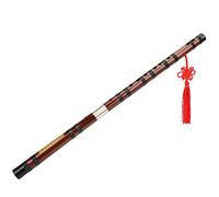 Stylebest E-Key Bamboo Flute with Polished Exterior, Crisp Sound and Elegant Design for Beginners, 22.4" Dry Bitter Bamboo Instrument with Cloth Box