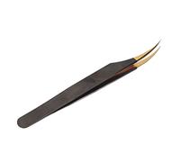 Stylebest Eyelash Extension Tweezers with Precision Tip (Dolphin Tweezer | Ergonomic stainless steel handle, Lightweight design for beauty salons, Protective cover to avoid deformities