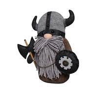 Stylebest Faceless Gnome Plush Doll Knight Dwarf Viking Gladiator Figurine Table Ornaments Decoration (grey)